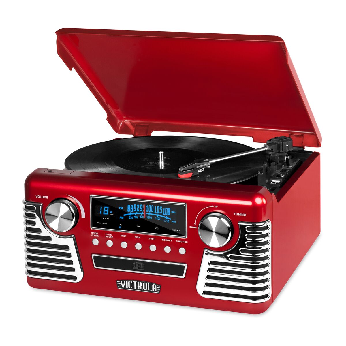 The Haley Retro Record Player with CD Player with Bluetooth – Victrola