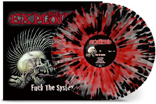 The Exploited: Fuck the System - Clear W Red & Black Splatter