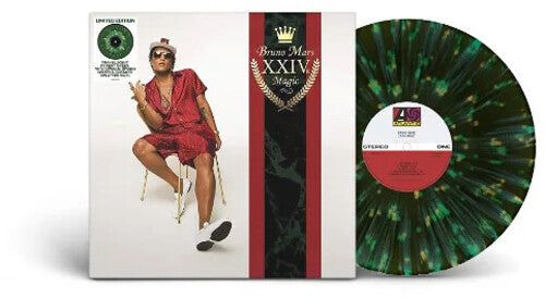 Bruno Mars: 24K Magic - Green & Yellow Splatter Colored Vinyl