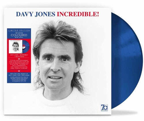 Davy Jones: Incredible! - 180gm Blue Vinyl