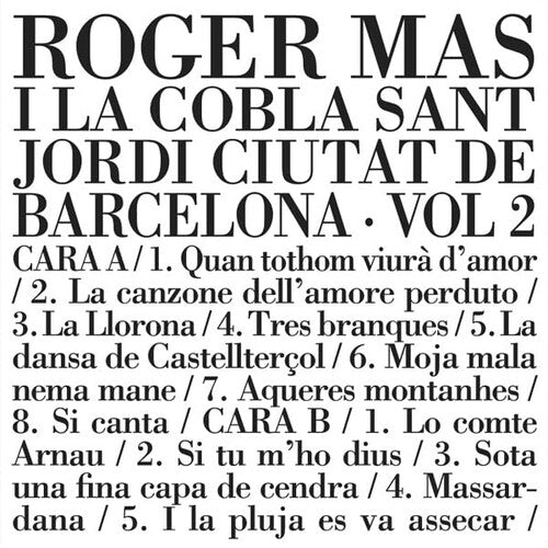 Roger Mas: I La Cobla De Sant Jordi Ciutat De Barcelona Vol 2