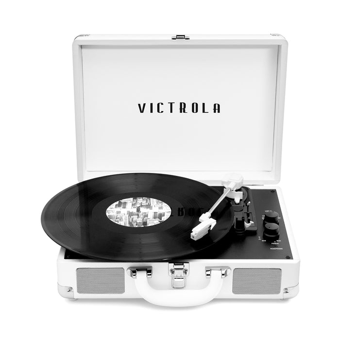 Portable Vinyl Record Player Portable Wooden Nostalgic Lp Records Retro  Phonograph Blue