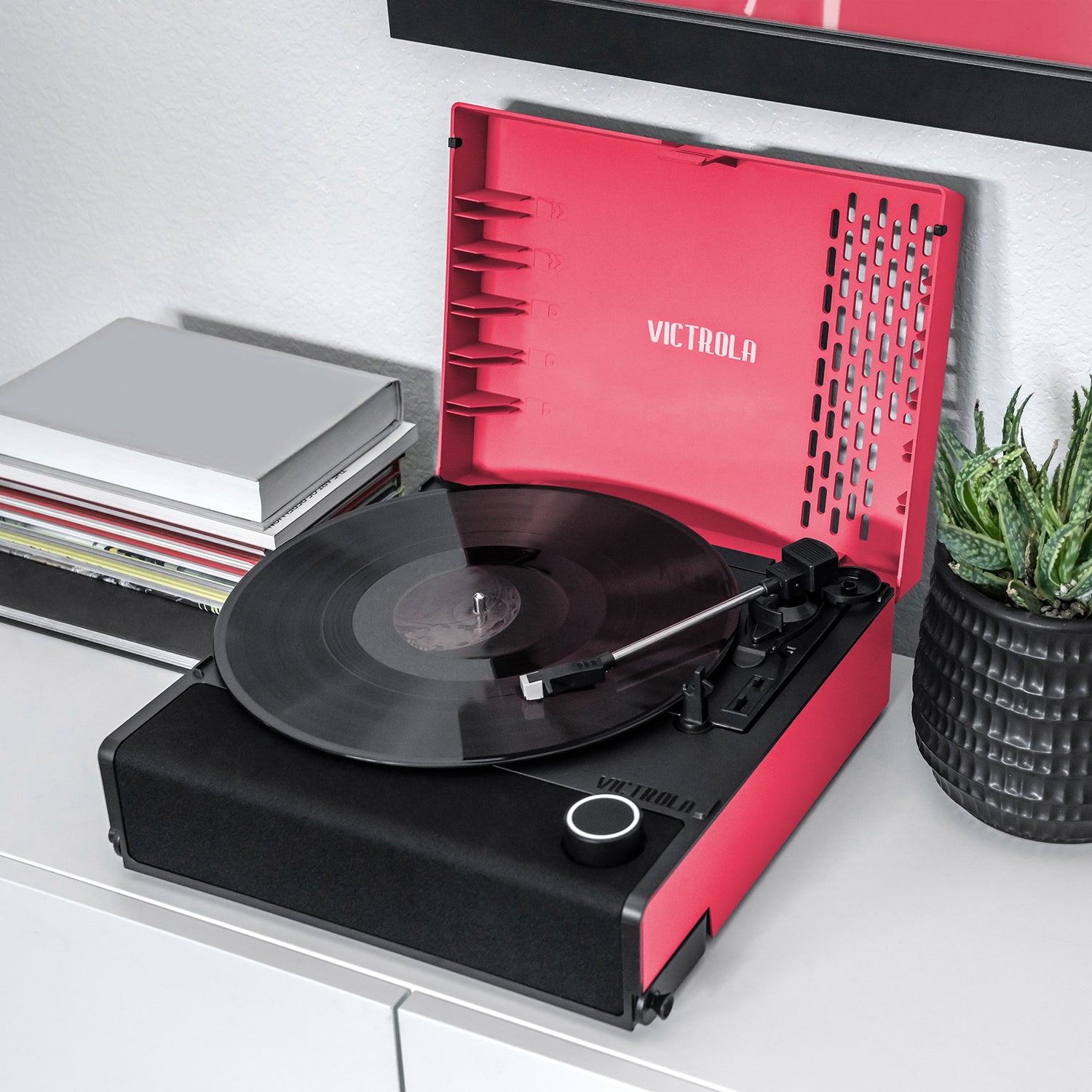 Revolution GO Portable Record Player: Limited Edition Pink