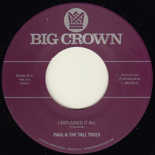 Paul & the Tall Trees: I Explained It All / Watch Out