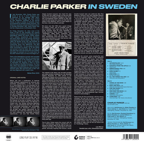 Charlie Parker: In Sweden [180-Gram Blue Colored Vinyl]