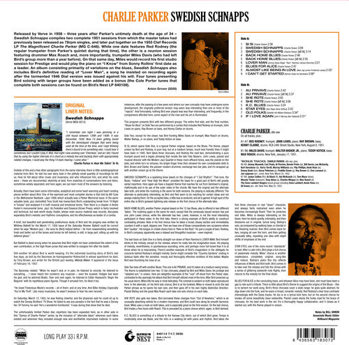 Charlie Parker: Swedish Schnapps [180-Gram Yellow Colored Vinyl With Bonus Tracks]