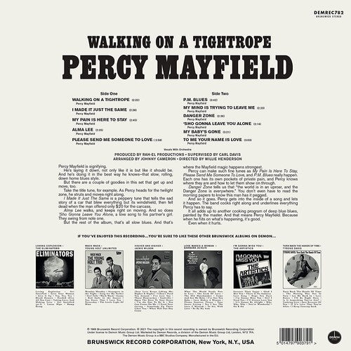 Percy Mayfield: Walking On A Tightrope [140-Gram Black Vinyl]