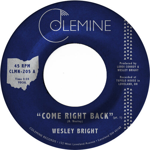 Wesley Bright: Come Right Back (Opaque Red)