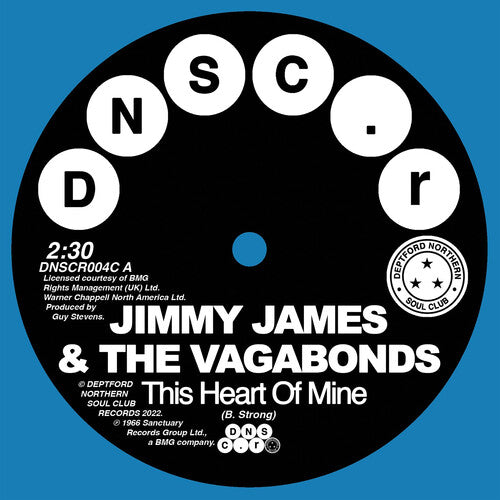 Jimmy James & The Vagabonds: This Heart Of Mine / Let Love Flow On (Blue)