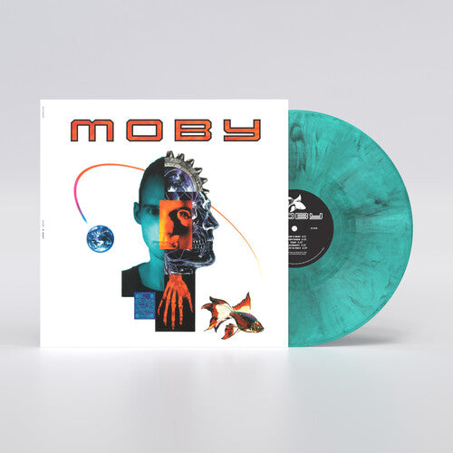 Moby: Moby - Black/White Marble on Blue