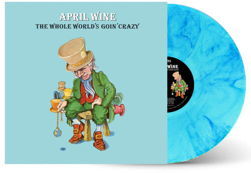 April Wine: The Whole World's Going Crazy - Clear Green With Sky Blue Swirl Vinyl 180G