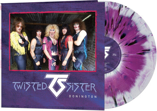 Twisted Sister: Donington - Purple Black & White Splatter