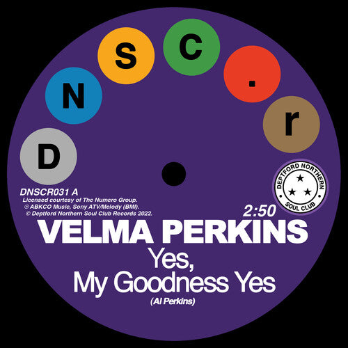 Velma Perkins: Goodness Yes / You Can't Blame Me