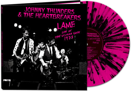 Johnny Thunders & Heartbreakers: L.A.M.F.  Live At The Village Gate 1977 - pink/black splatter