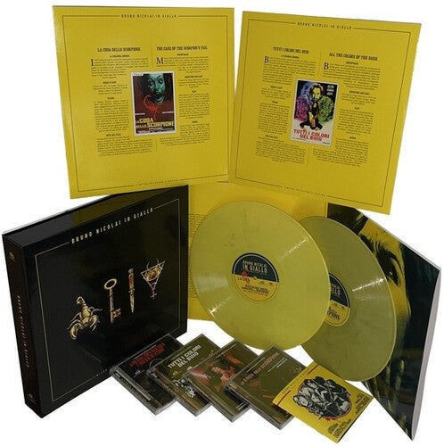 Bruno Nicolai: Bruno Nicolai In Giallo - 2LP's & 4CD Boxset with Poster