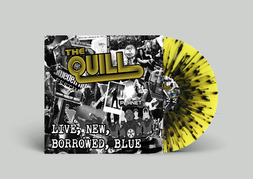 The Quill: Live, New, Borrowed, Blue - Black Yellow Splatter