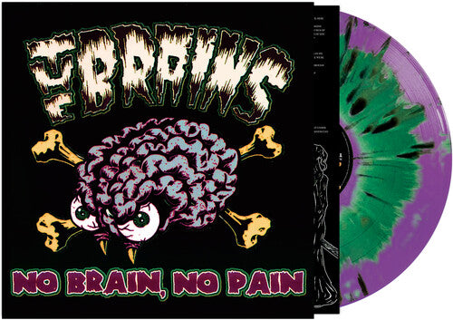 The Brains: No Brain No Pain - Green/purple Haze Splatter