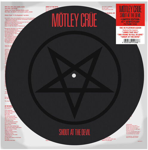 Motley Crue: Shout At The Devil (Limited Edition Picture Disc)