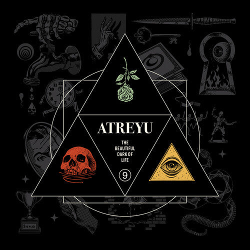 Atreyu: The Beautiful Dark of Life - Red Teal & Yellow Swirl