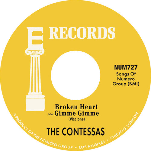 The Contessas: Broken Heart B/w Gimme Gimme