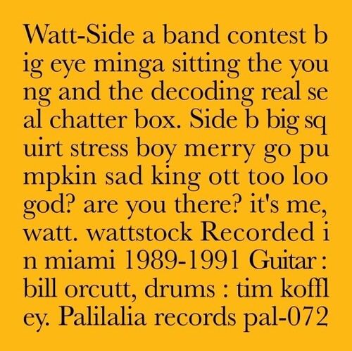 Watt: Recorded in Miami 1989-1991