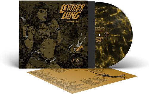 Leather Lung: Graveside Grin - Black & Yellow Marble