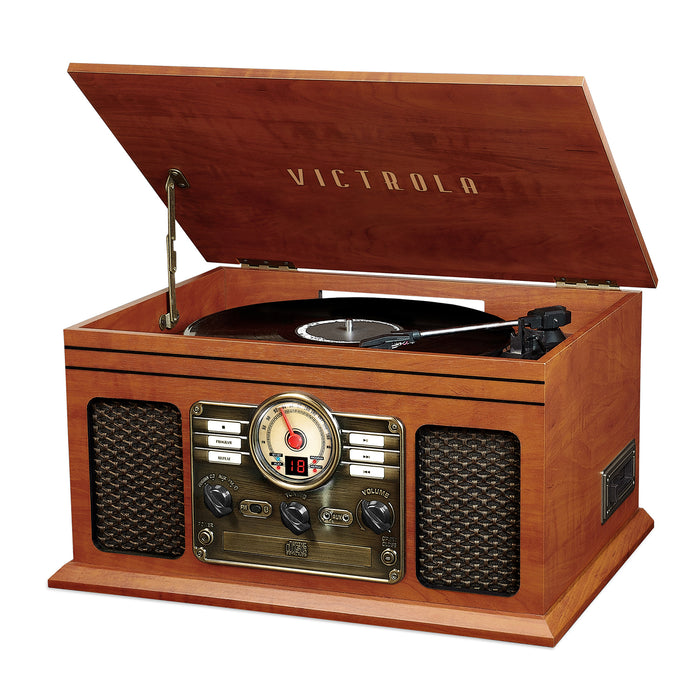 bedstemor Elendig Gylden 6 in 1 Record Player With Bluetooth | Nostalgic Record Player | Victrola